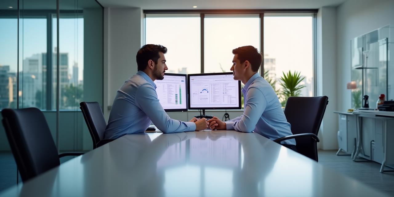 Ufficio moderno con professionisti HR che analizzano dati finanziari